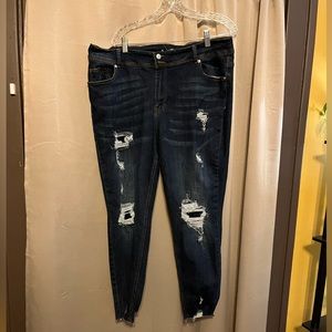 Rue21 Distressed denim Jeggings
